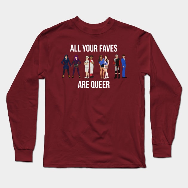 All Your Faves Long Sleeve T-Shirt by PlanetWeirdPod